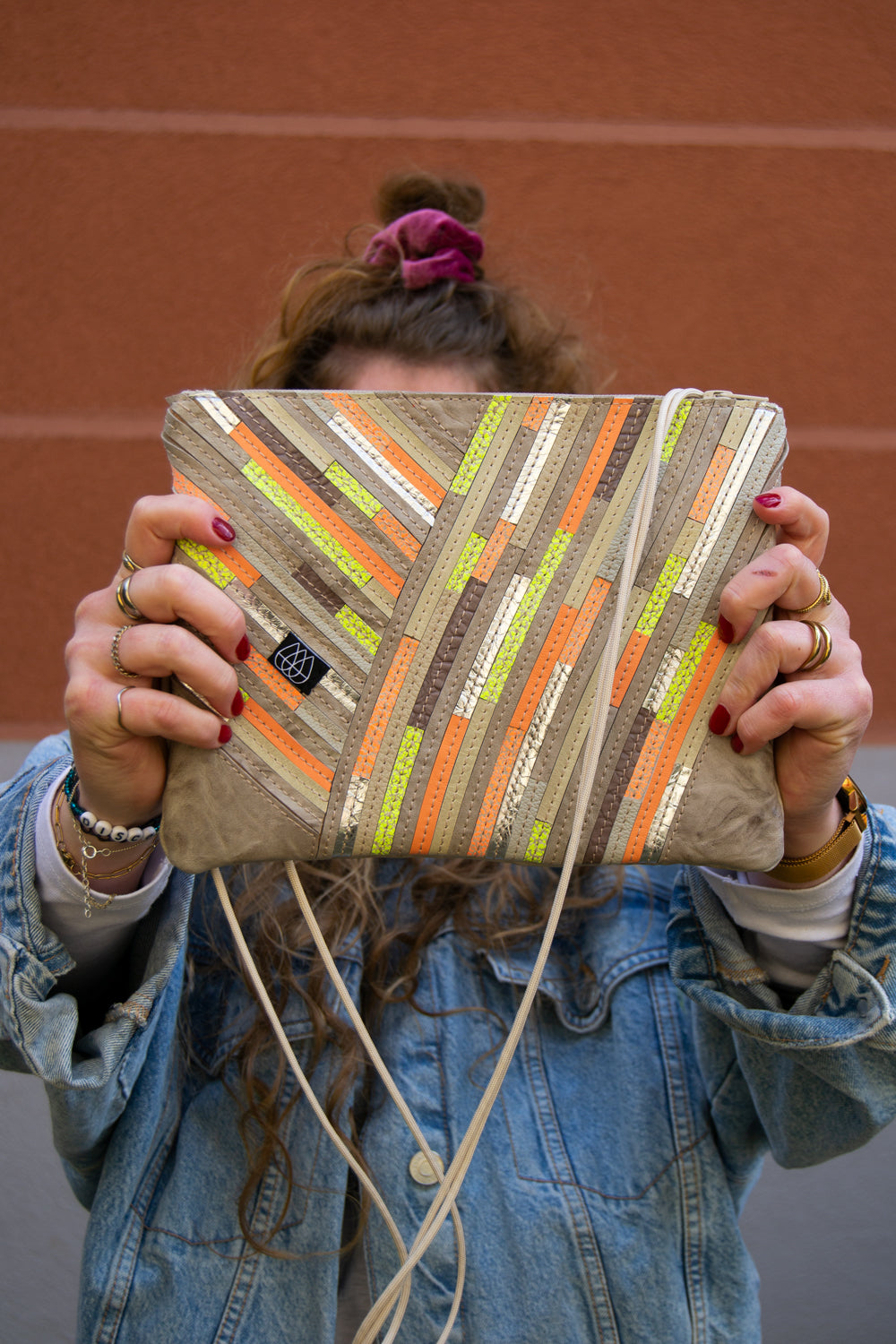 Festival Bag Crazy Stripes / Black