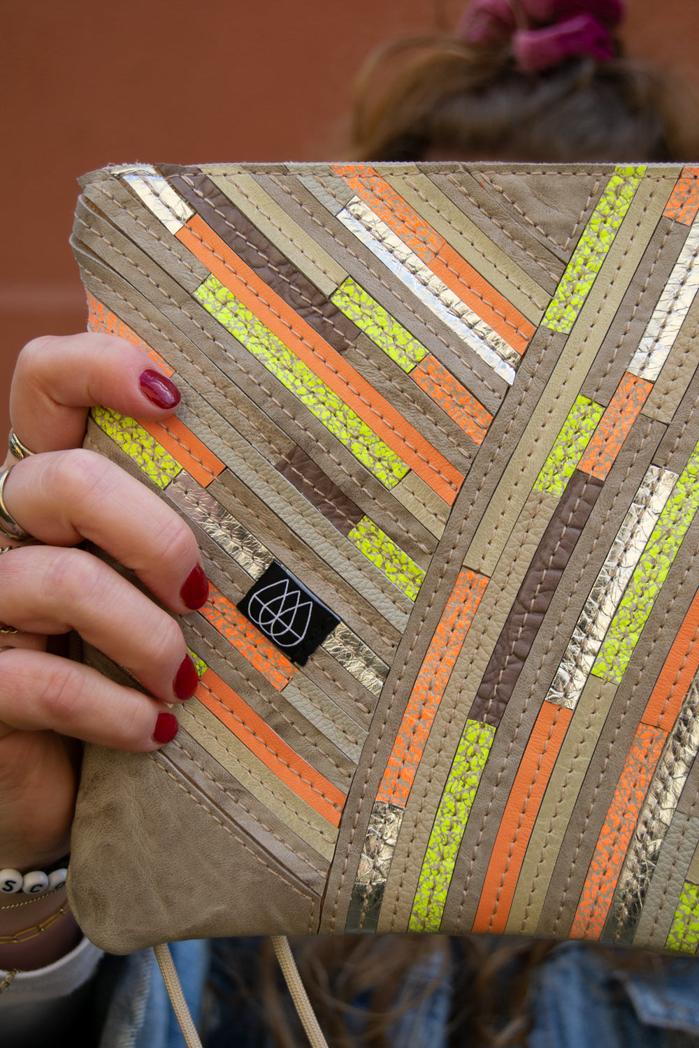 Festival Bag Crazy Stripes / Black