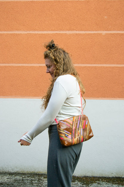 Festivaltasche Crazy Stripes / Neon Leo / Medium + Large
