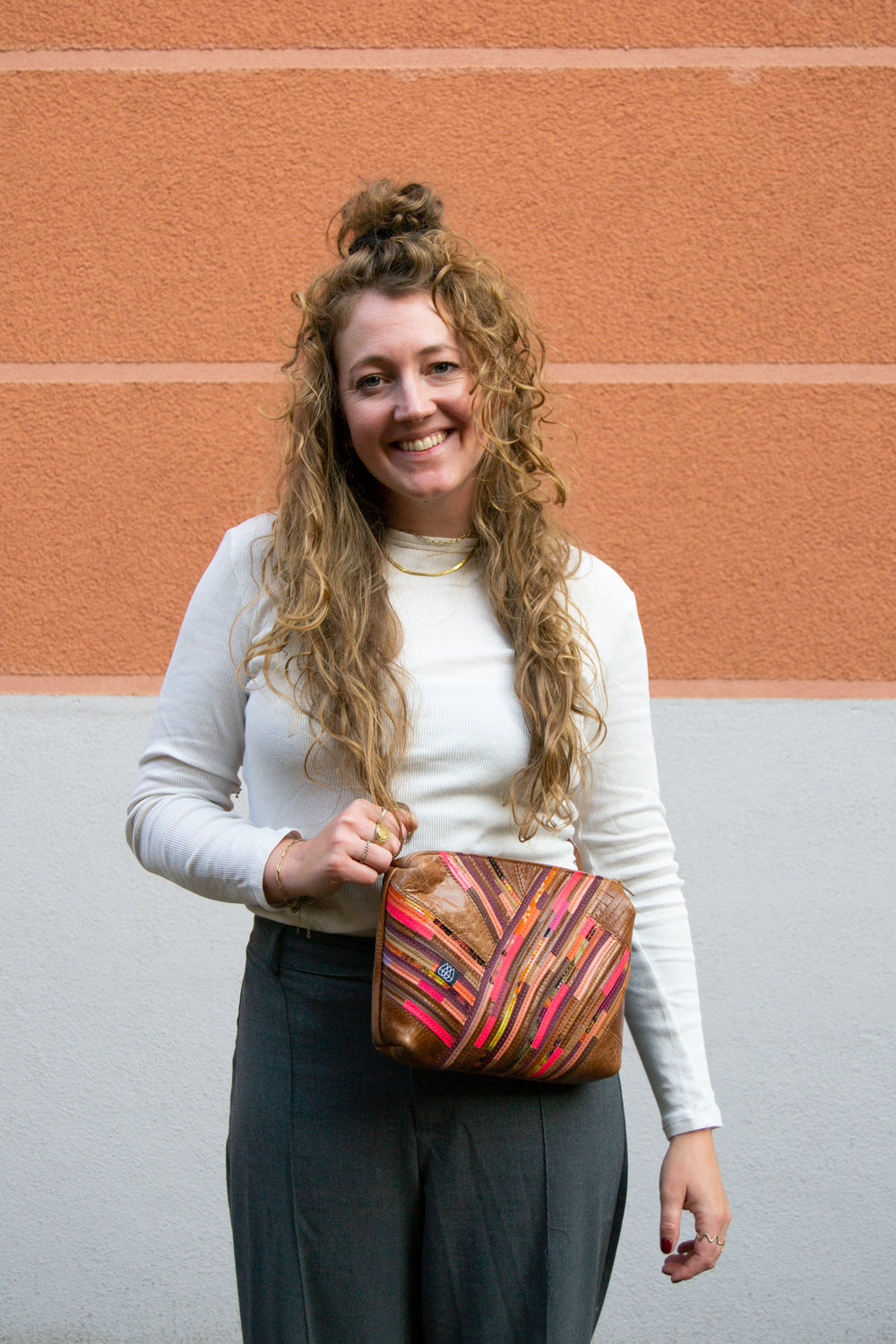 Festival Bag Crazy Stripes / Black
