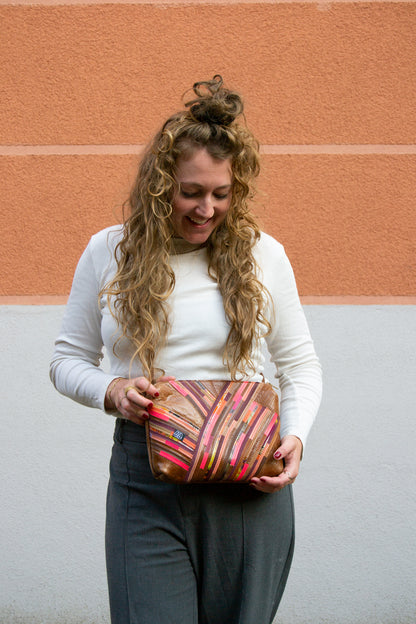 Festival Bag Crazy Stripes / Black