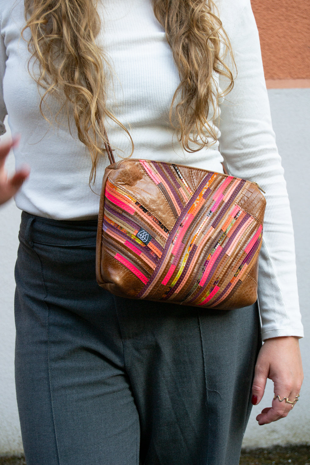 Festival Bag Crazy Stripes / Black