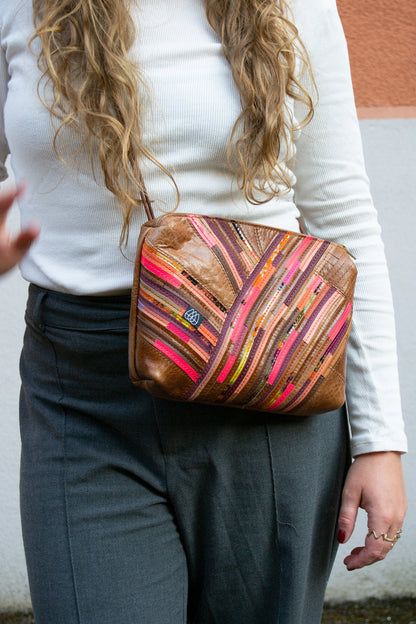 Festival Bag Crazy Stripes / Black