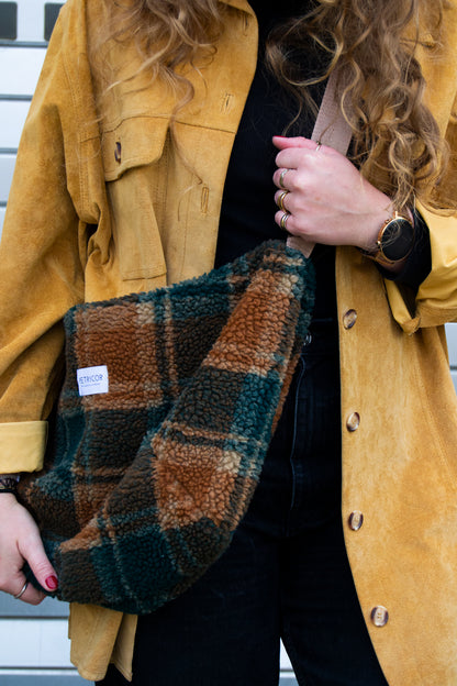 Crossbody Bag Teddy / Check Green