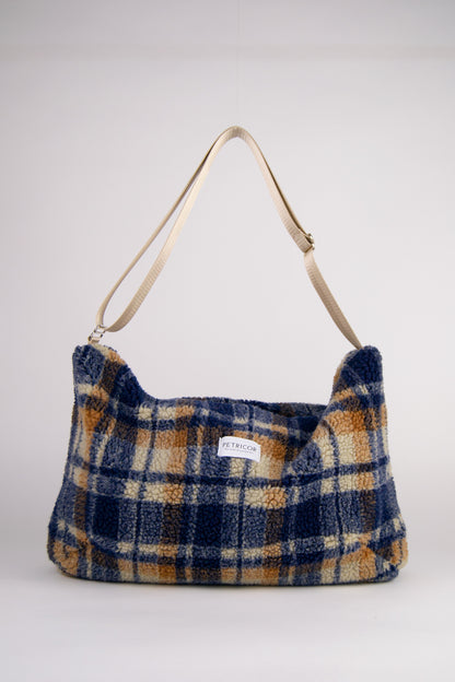 Crossbody Bag Teddy / Check Blue