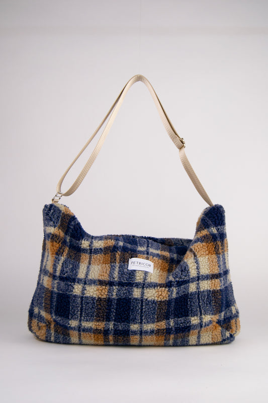 Crossbody Bag Teddy / Check Blue
