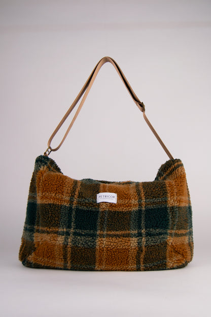 Crossbody Bag Teddy / Check Green