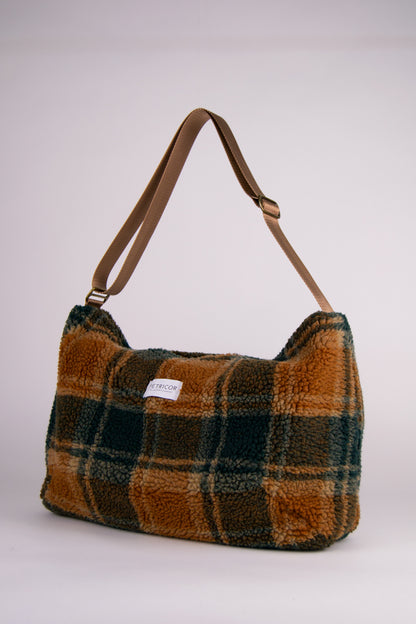 Crossbody Bag Teddy / Check Green