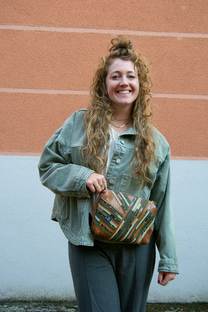 Festivaltasche Crazy Stripes / Green Leo / Large