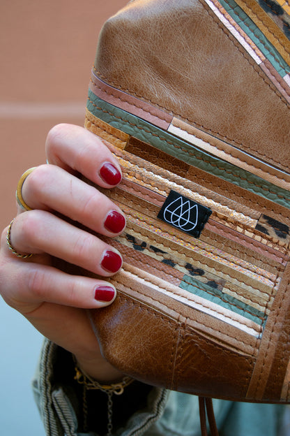 Festivaltasche Crazy Stripes / Metallic Jungle / Large