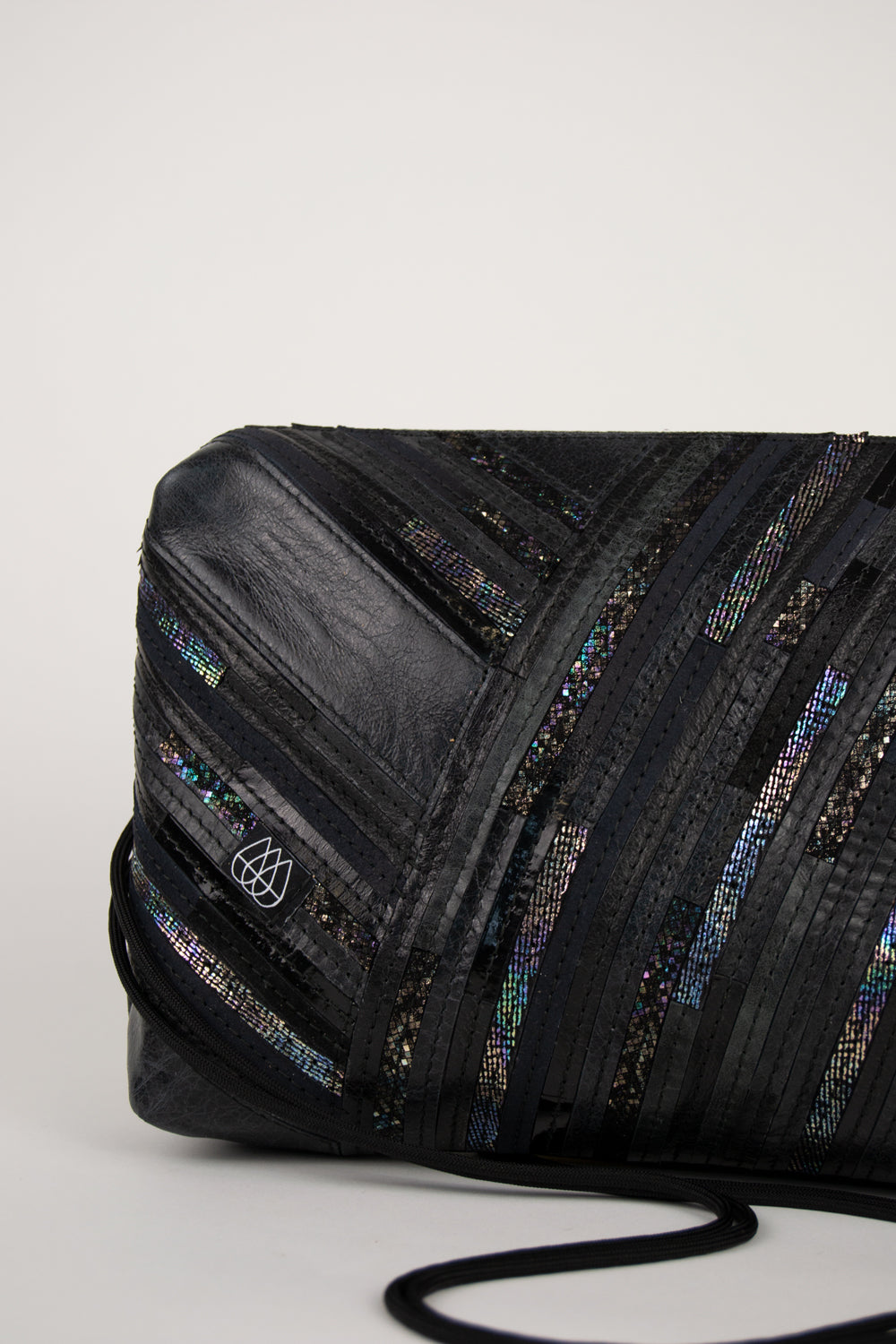 Festivaltasche Crazy Stripes / Black Hologram / Large