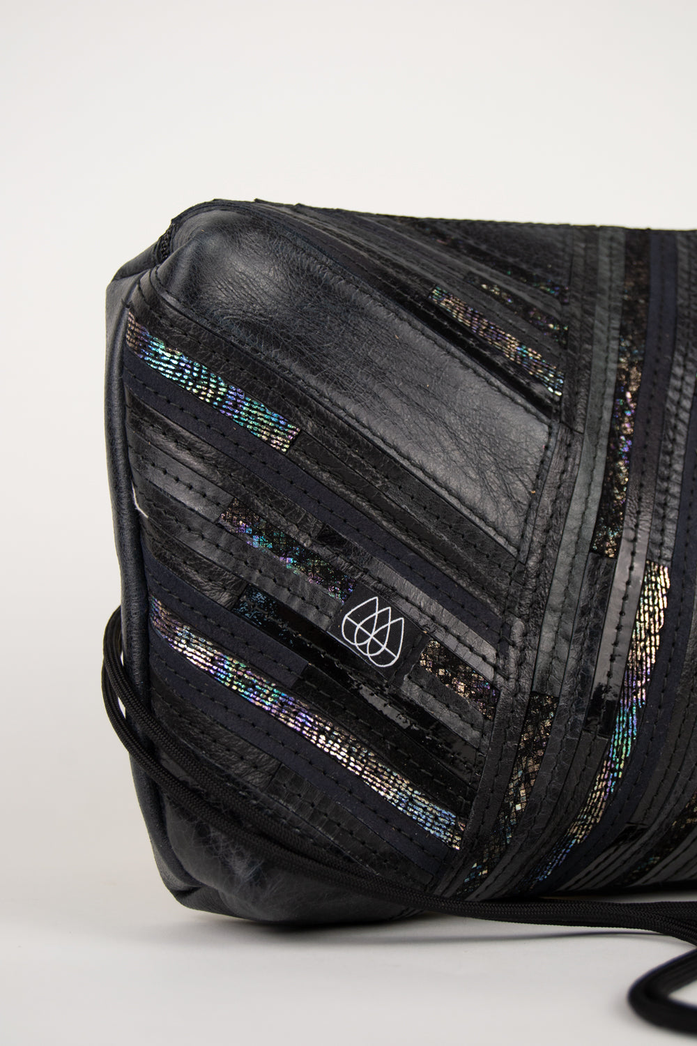 Festivaltasche Crazy Stripes / Black Hologram / Large