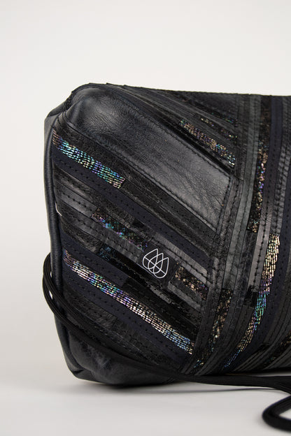 Festivaltasche Crazy Stripes / Black Hologram / Large