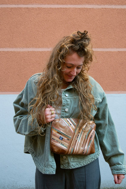 Festivaltasche Crazy Stripes / Metallic Jungle / Large