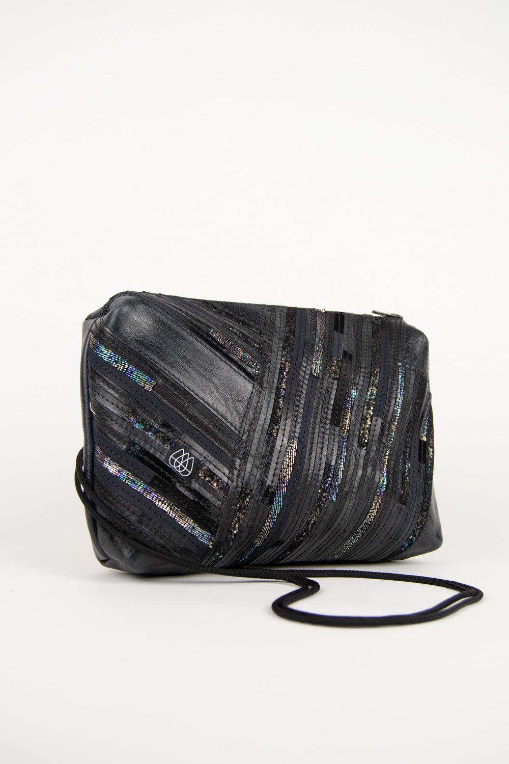 Festivaltasche Crazy Stripes / Black Hologram / Large