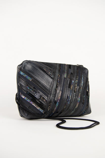 Festivaltasche Crazy Stripes / Black Hologram / Large