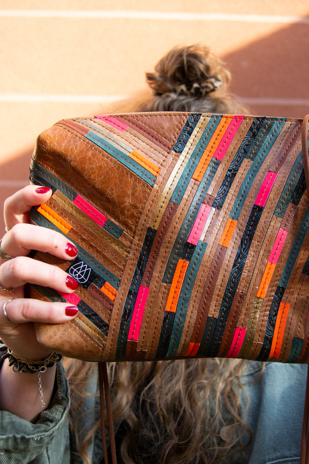 Festival Bag Crazy Stripes / Black