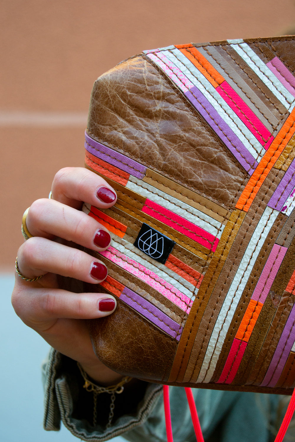 Festival Bag Crazy Stripes / Black