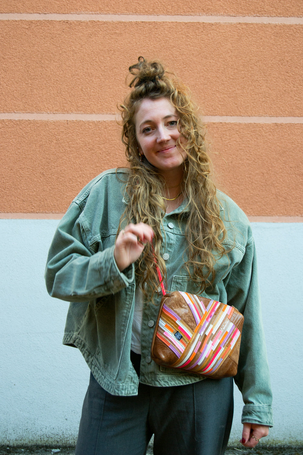 Festival Bag Crazy Stripes / Black