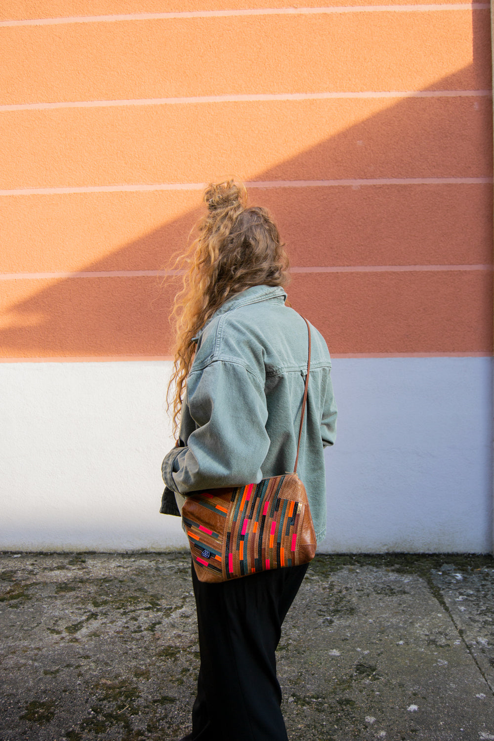 Festival Bag Crazy Stripes / Black