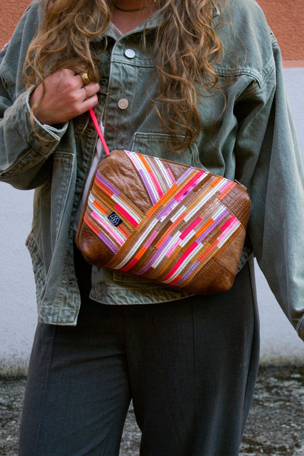 Festival Bag Crazy Stripes / Black