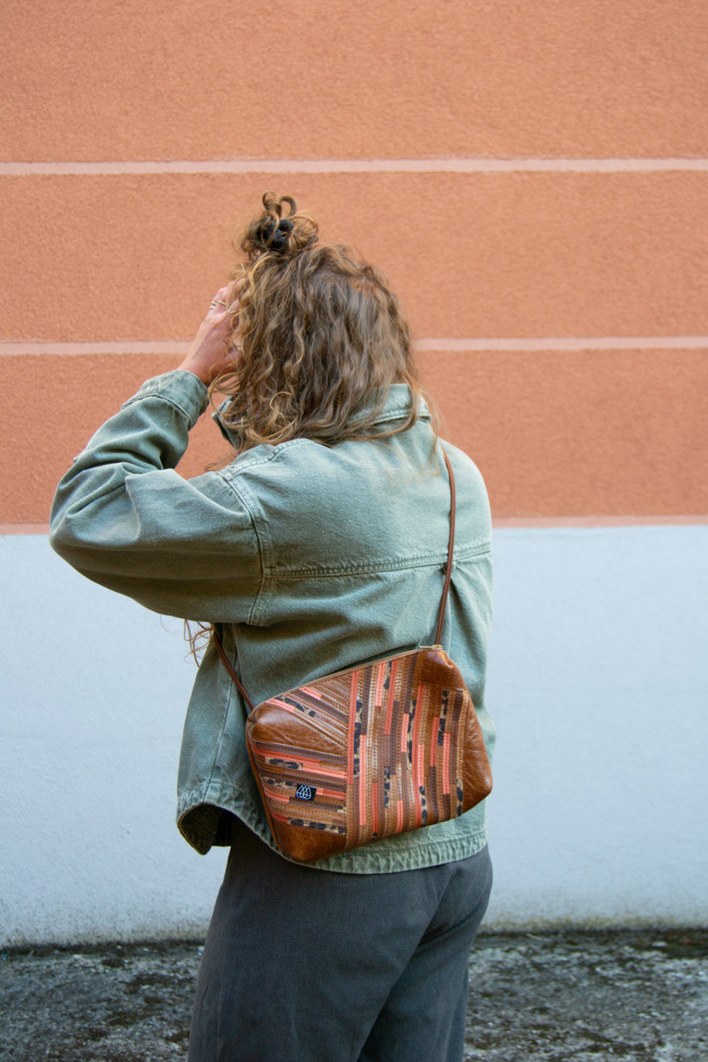 Festivaltasche Crazy Stripes / Grapefruit Leo / Large