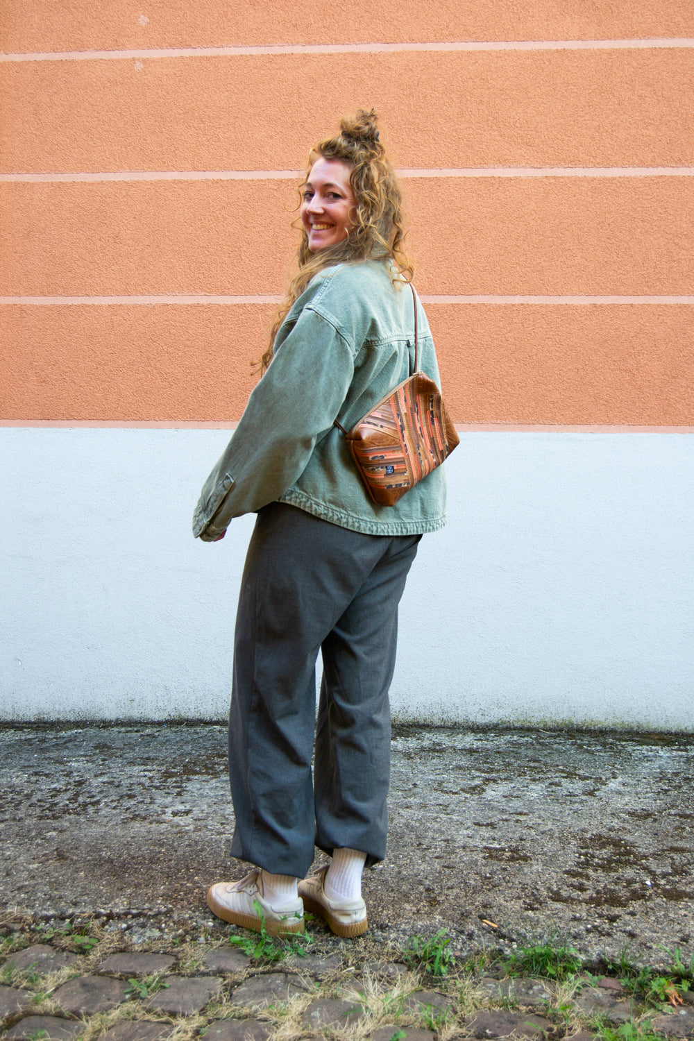 Festivaltasche Crazy Stripes / Grapefruit Leo / Large