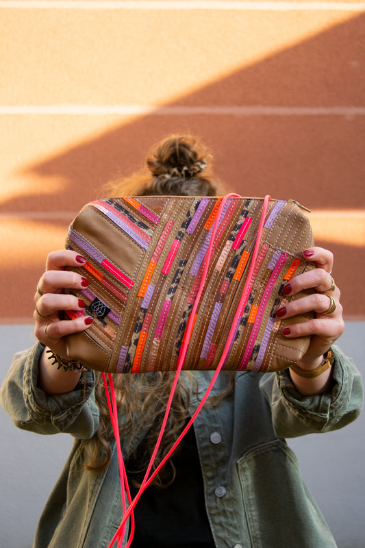 Festivaltasche Crazy Stripes / Good Vibes / Large