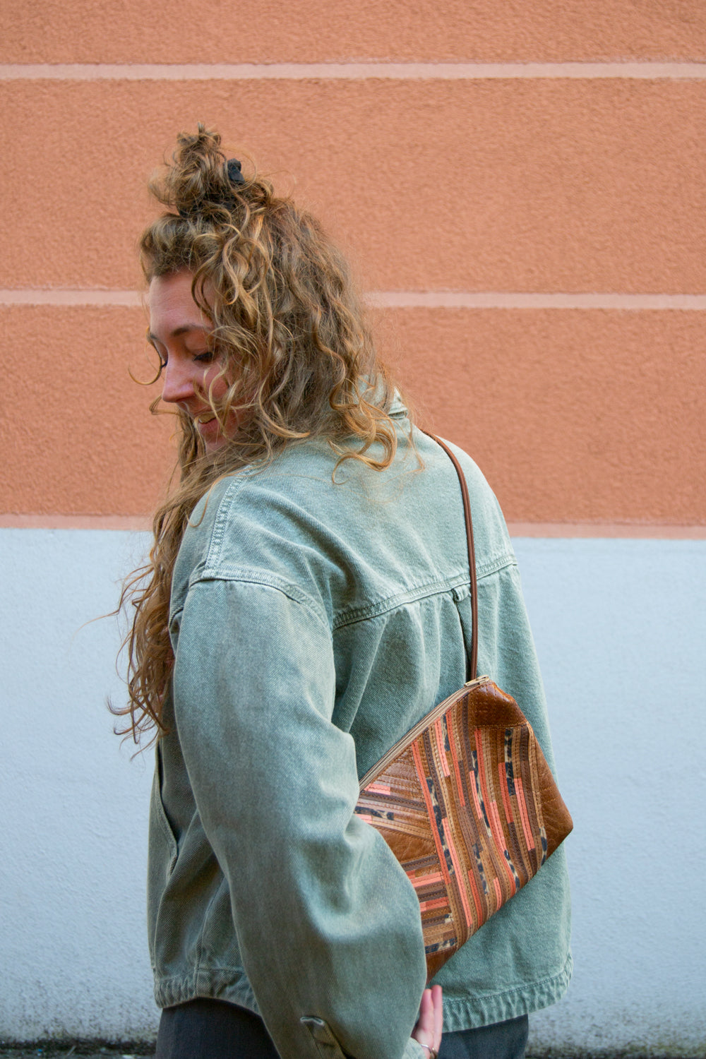 Festivaltasche Crazy Stripes / Grapefruit Leo / Large
