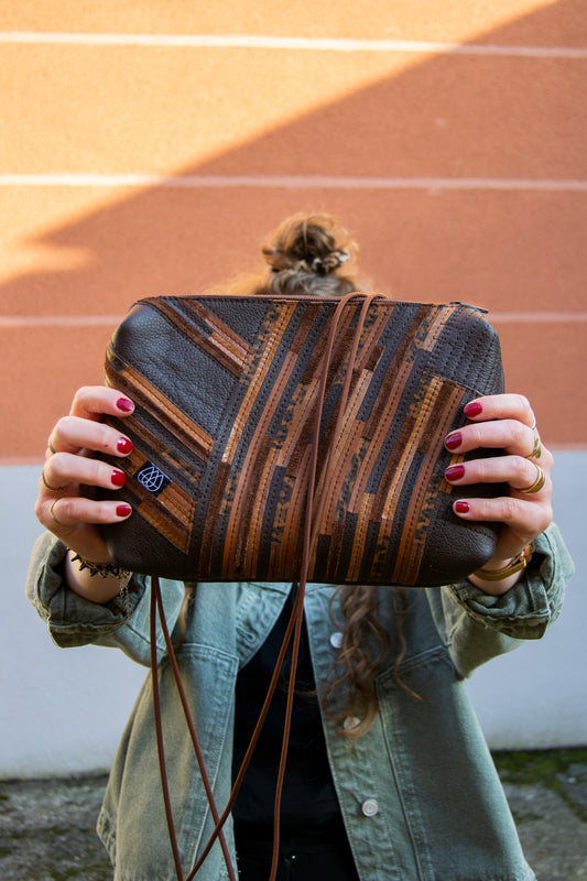 Festivaltasche Crazy Stripes / Dark Leo / Large