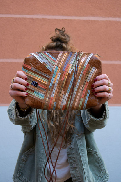 Festivaltasche Crazy Stripes / Shiny Sea / Large