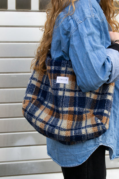 Crossbody Bag Teddy / Check Blue