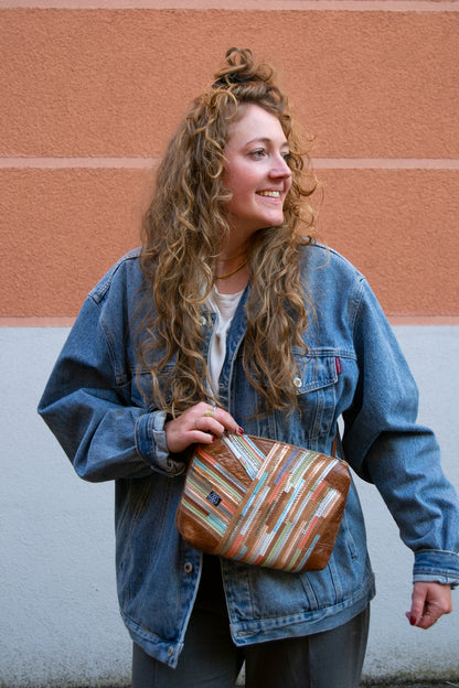 Festivaltasche Crazy Stripes / Shiny Sea / Large
