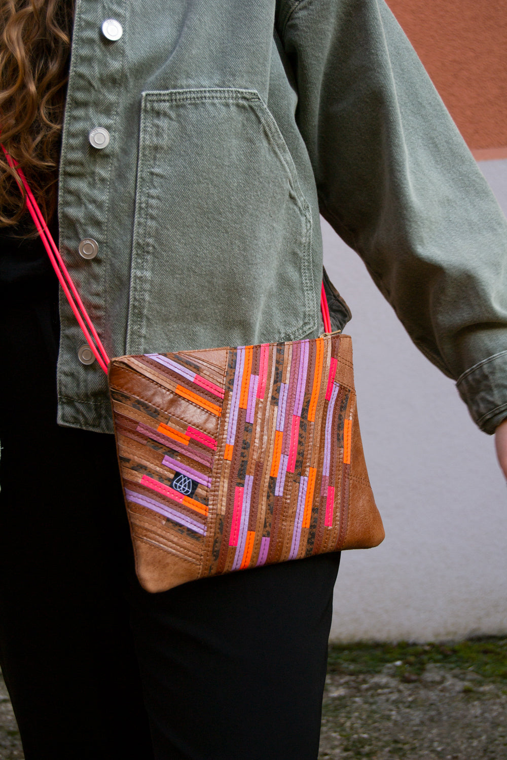 Festival Bag Crazy Stripes / Black