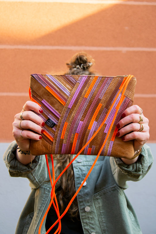 Festivaltasche Crazy Stripes / Sunset / Medium