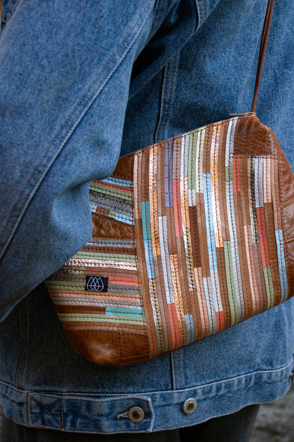 Festivaltasche Crazy Stripes / Shiny Sea / Large
