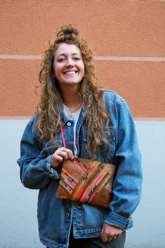 Festival Bag Crazy Stripes / Black