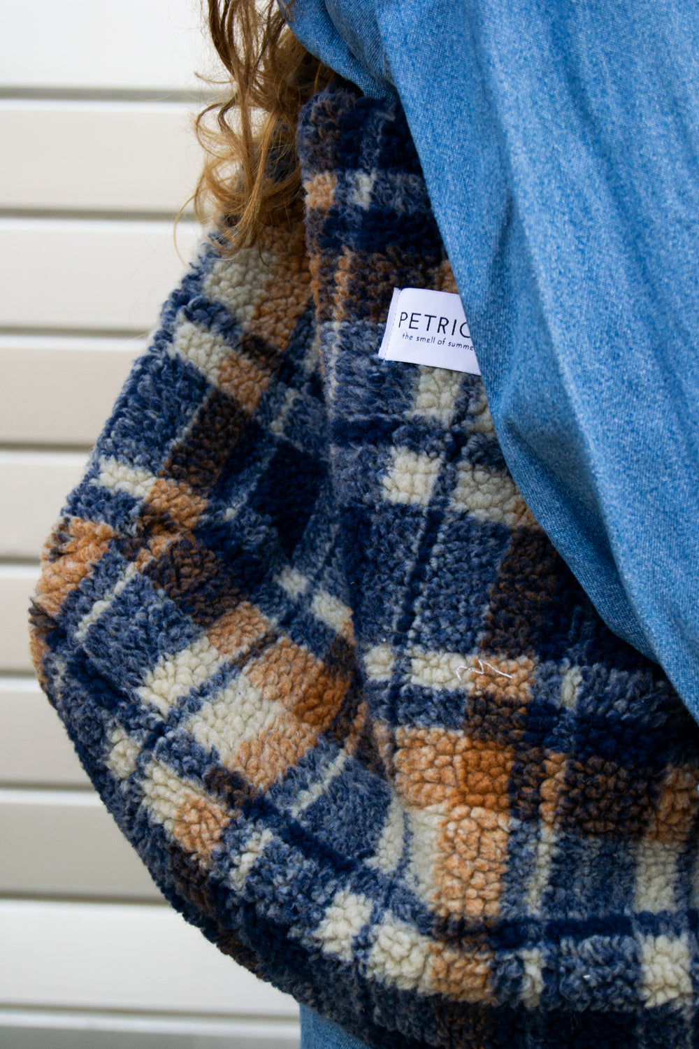 Crossbody Bag Teddy / Check Blue