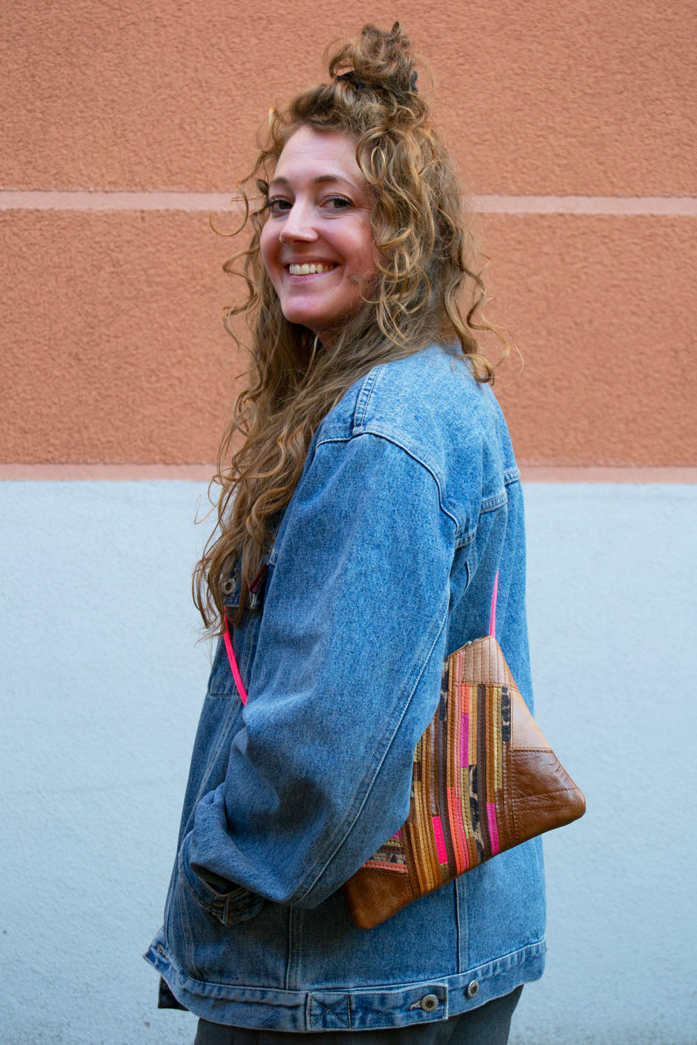 Festivaltasche Crazy Stripes / Sundown / Medium