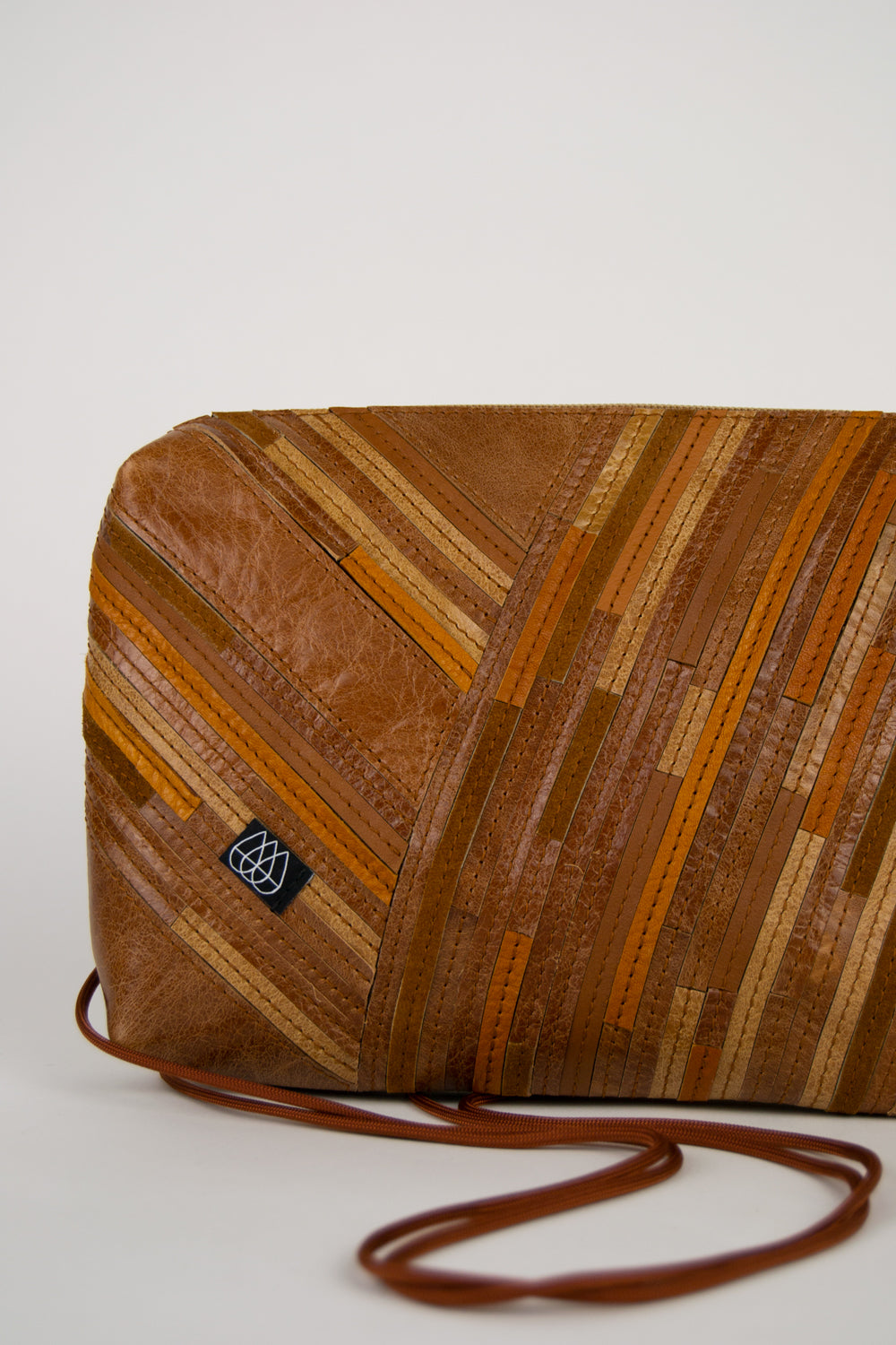 Festivaltasche Crazy Stripes / Brown / Large