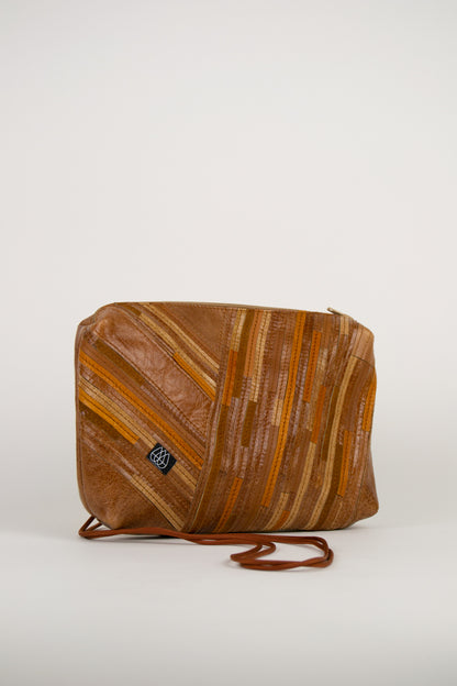 Festivaltasche Crazy Stripes / Brown / Large