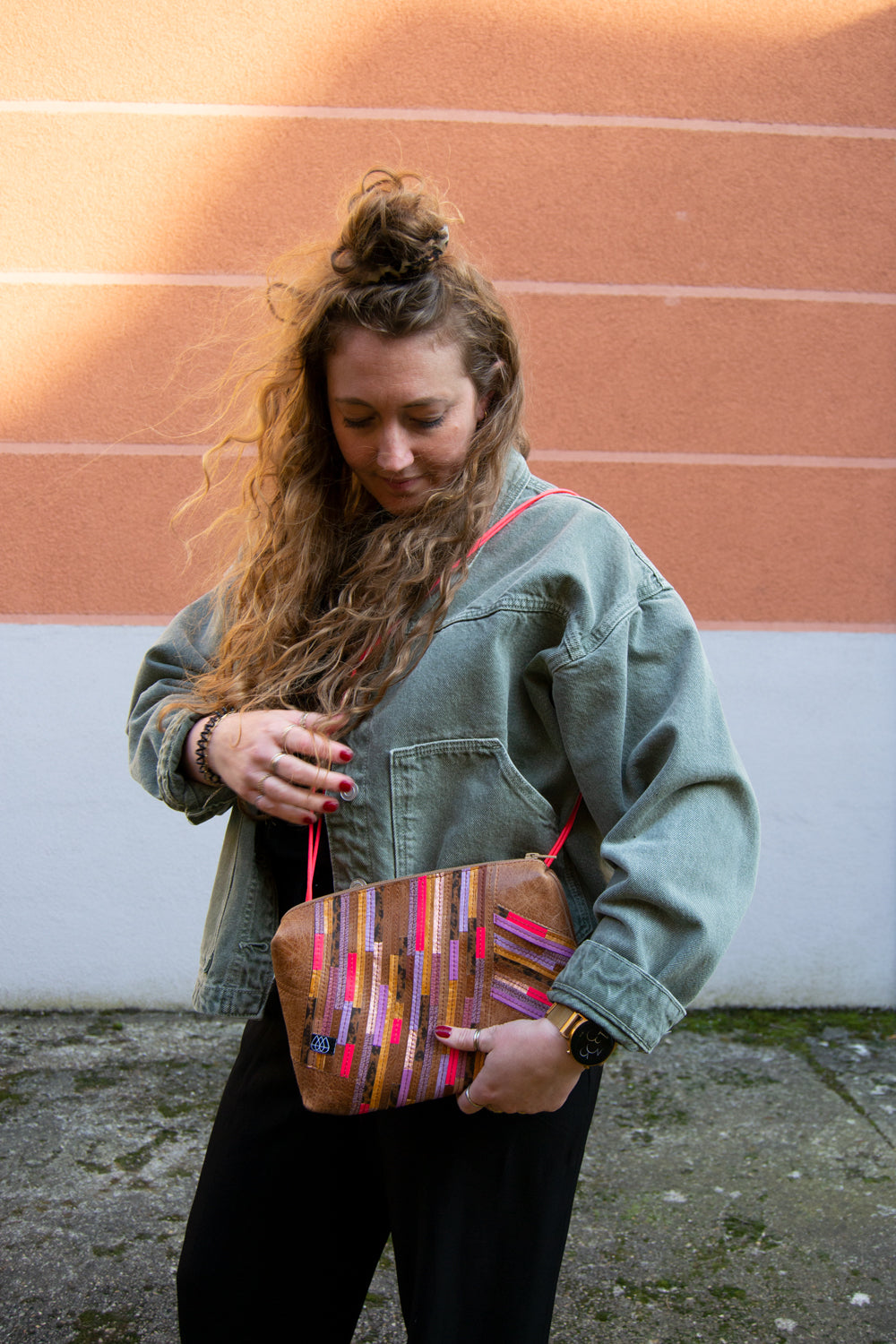 Sac Festival Crazy Stripes Noir