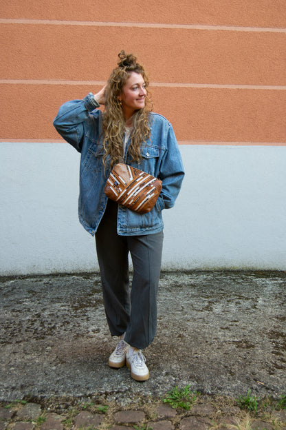 Festivaltasche Crazy Stripes / White Leo / Large