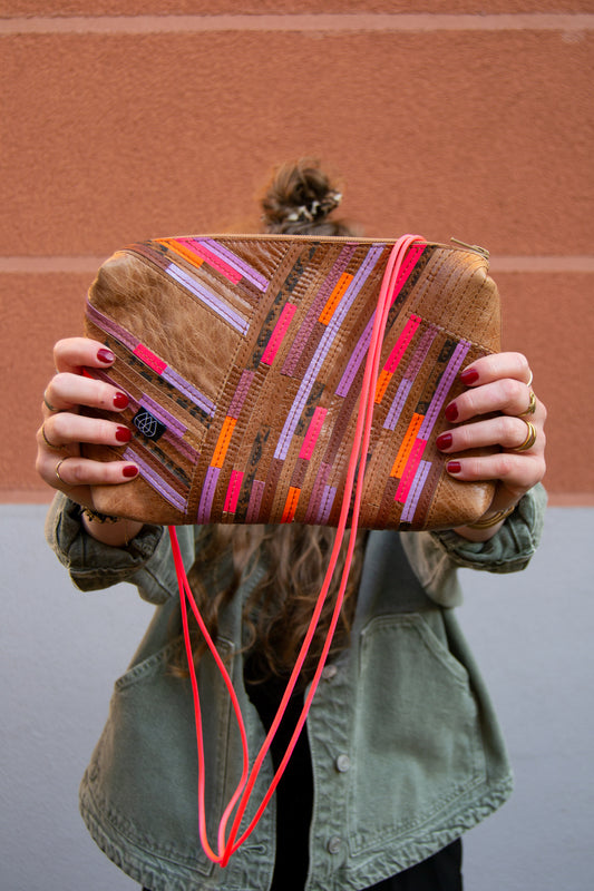 Festivaltasche Crazy Stripes / Tropical / Large