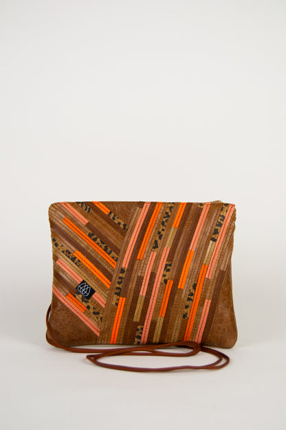 Festivaltasche Crazy Stripes / Leo Orange / Medium