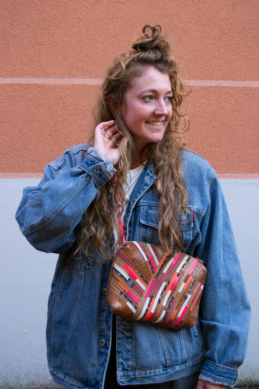 Festival Bag Crazy Stripes / Black