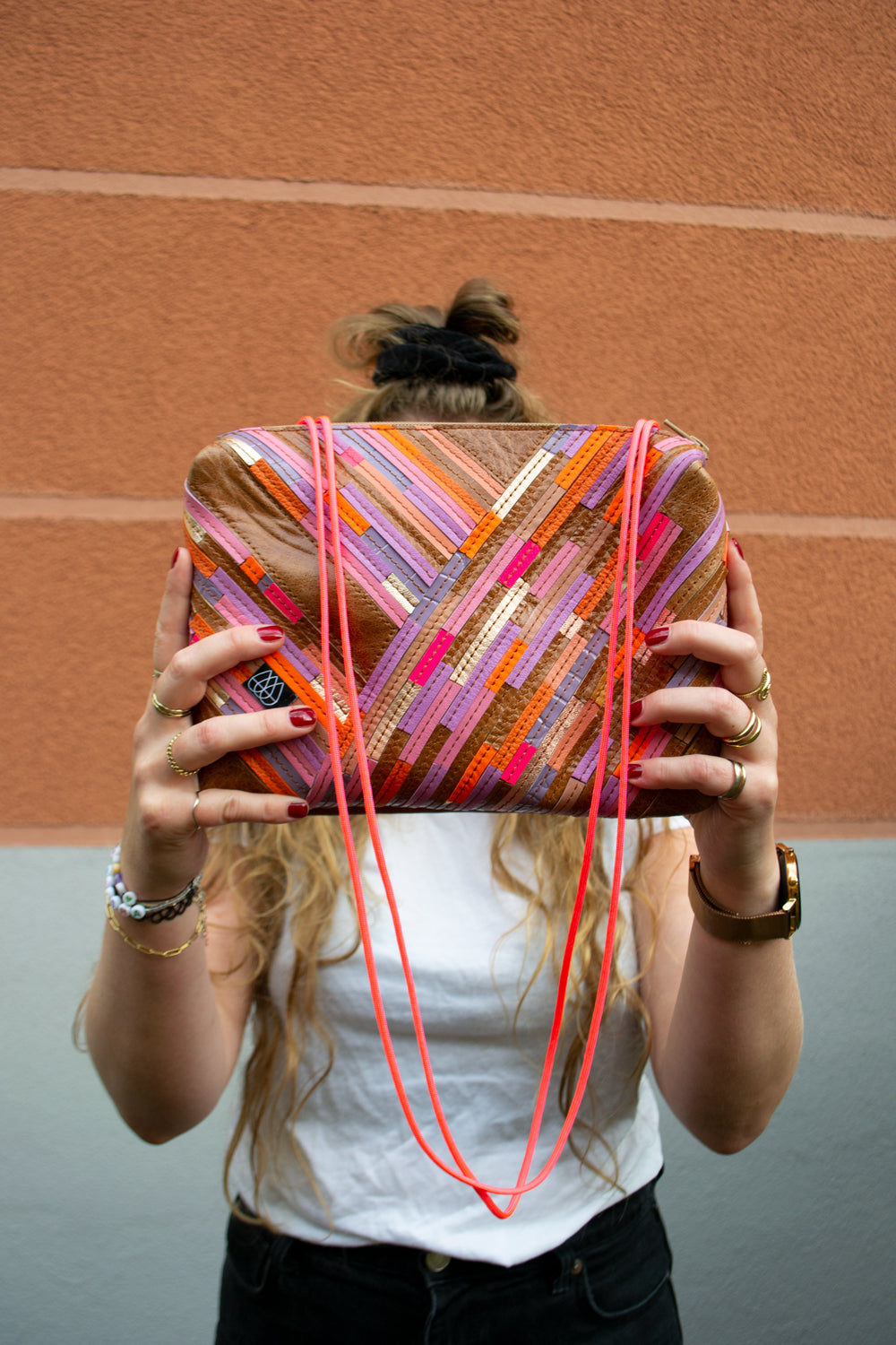 Festival Bag Crazy Stripes / Black