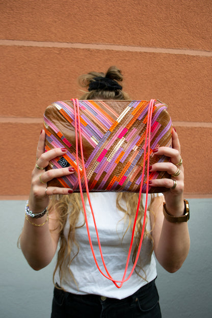 Festival Bag Crazy Stripes / Black
