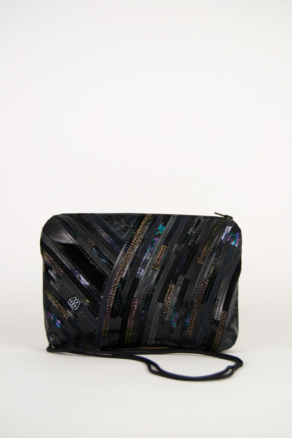 Festivaltasche Crazy Stripes / Black Metallic / Large