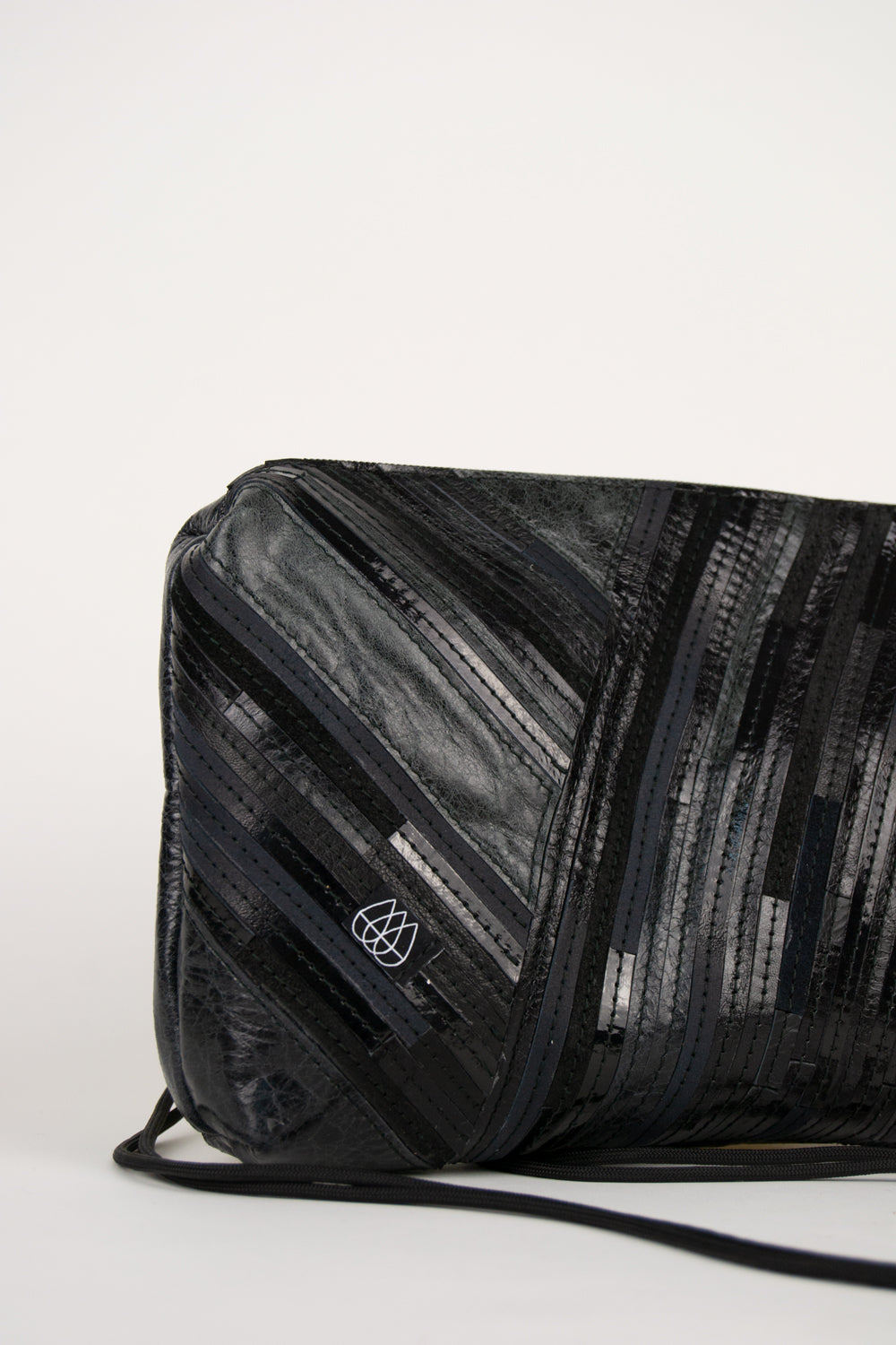 Festivaltasche Crazy Stripes / All Black / Large